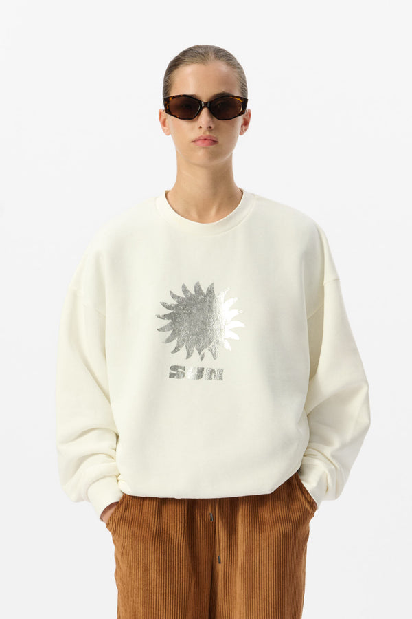 Teddy Smith Sweat S-JOYCE MIDDLE WHITE