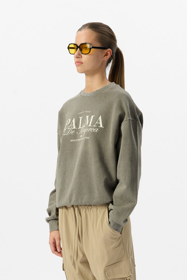 Teddy Smith Sweat S-MAJORCA TURBULENCE KAKI