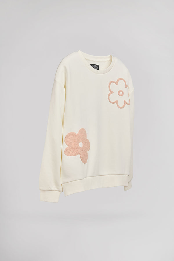 Teddy Smith Sweat S-VYA RC MIDDLE WHITE