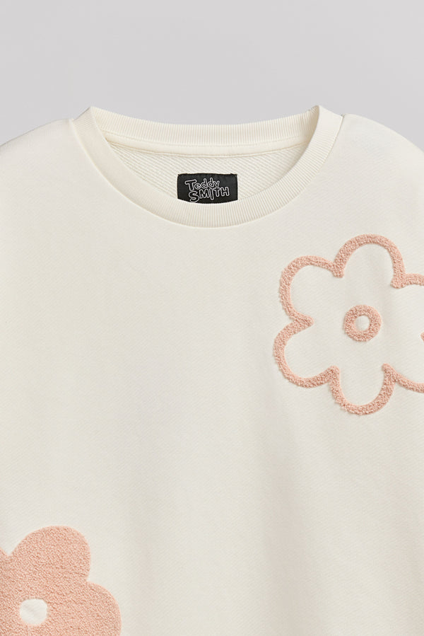 Teddy Smith Sweat S-VYA RC MIDDLE WHITE