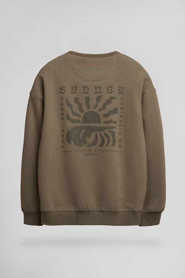 Teddy Smith Sweat S-WORLD RC JR TURBULENCE KAKI