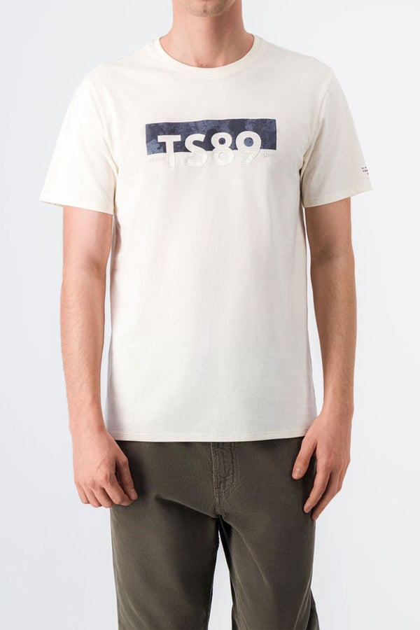 teddy smith T-shirt col rond T-EZIO 2 CREAM