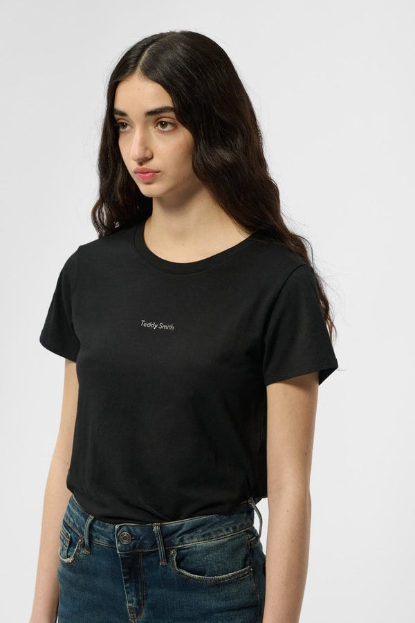 Teddy Smith T-shirt Col Rond T-RIBELLE MC NOIR