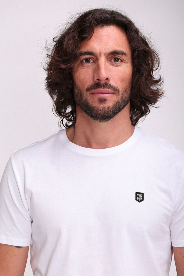 Teddy Smith T-shirt Col Rond T-TAHO BLANC