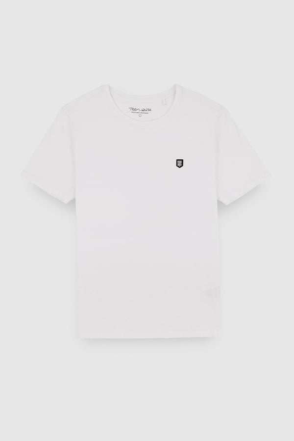 Teddy Smith T-shirt Col Rond T-TAHO BLANC