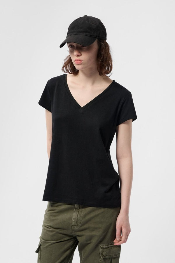 teddy smith T-shirt manches courtes T-MIA MC NOIR