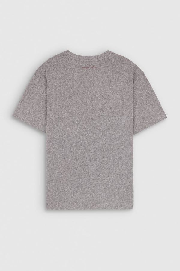 Teddy Smith T-shirt T-CALVER MC GRIS CHINE MOYEN