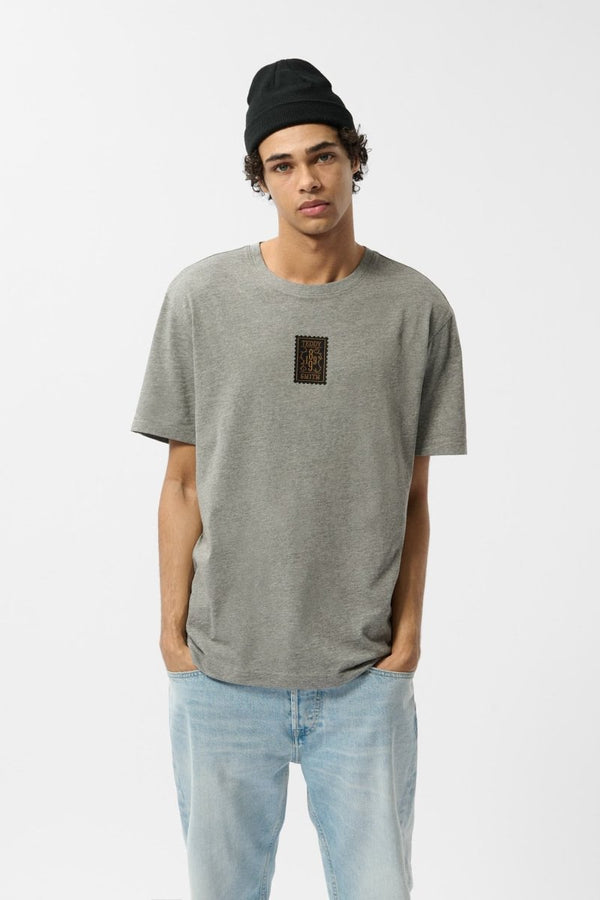 teddy smith T-shirt T-CALVER MC GRIS CHINE MOYEN
