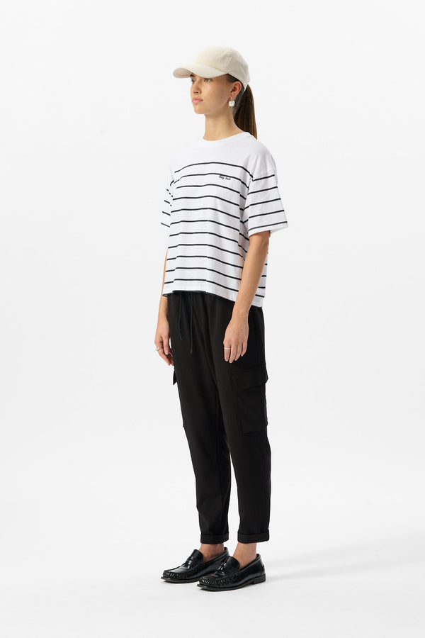 Teddy Smith T-shirt T-CARLA STRIPES DARK NAVY