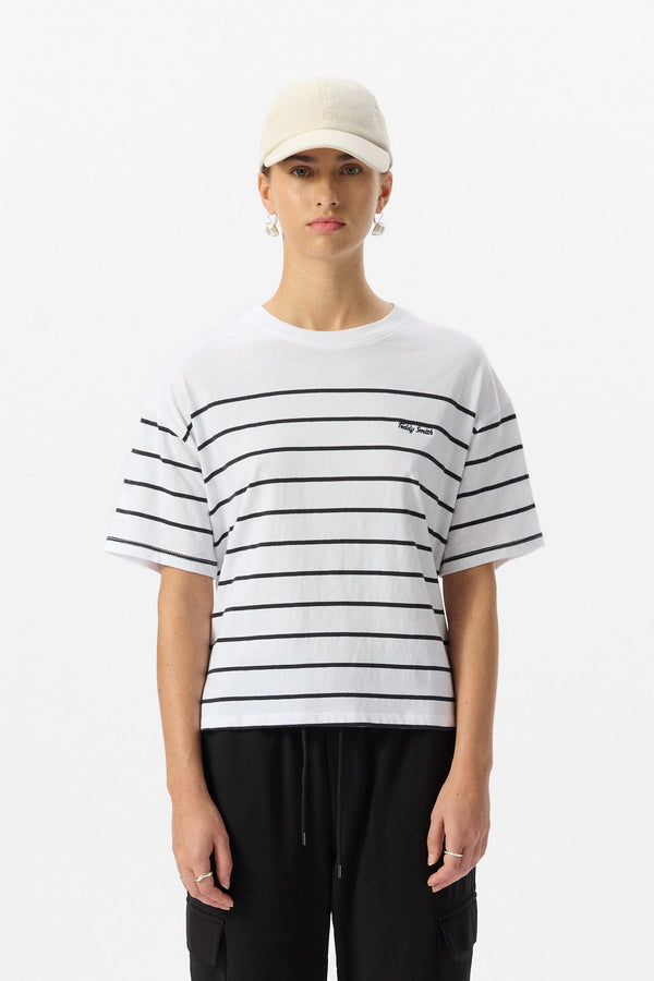 teddy smith T-shirt T-CARLA STRIPES DARK NAVY