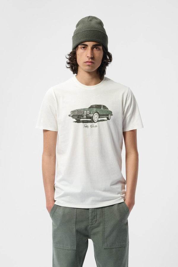 teddy smith T-shirt T-CARS MC MIDDLE WHITE 1