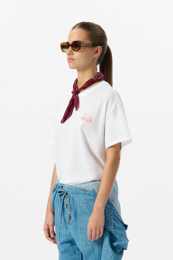 Teddy Smith T-shirt T-CLUB MC BLANC