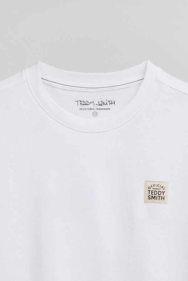 Teddy Smith T-shirt T-DYE MC JR BLANC