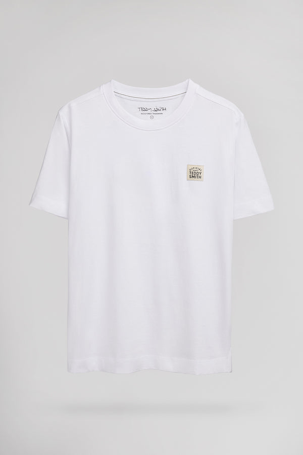 Teddy Smith T-shirt T-DYE MC JR BLANC