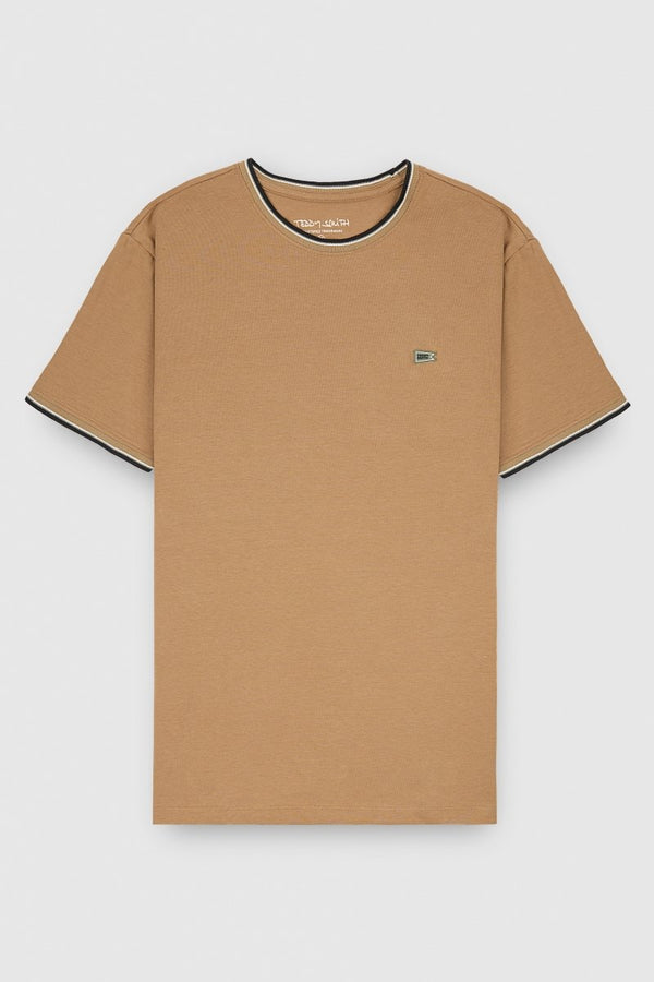 teddy smith T-shirt T-ELMER MC MOKA BEIGE