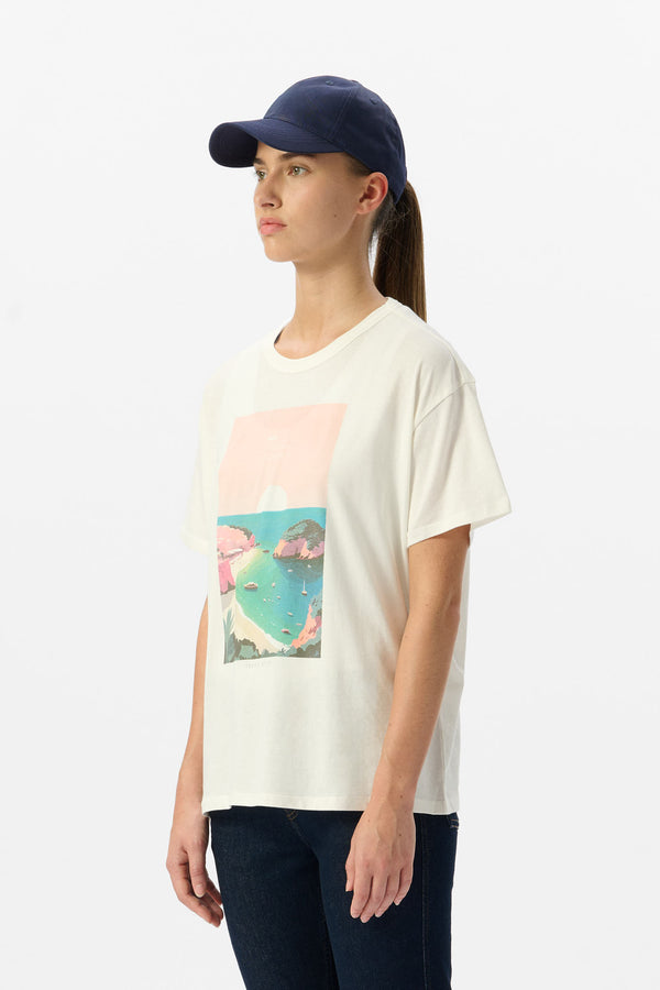 Teddy Smith T-shirt T-ETERNAL MC MIDDLE WHITE