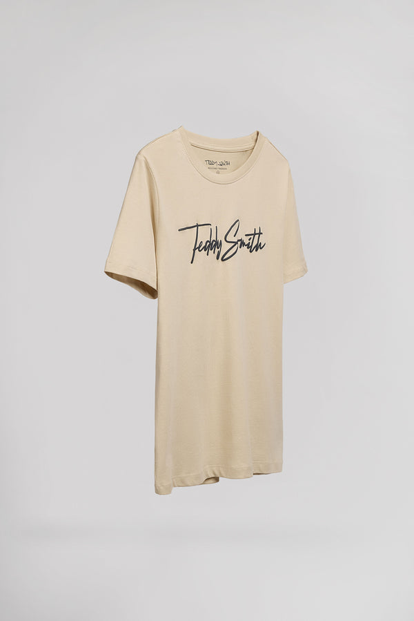 Teddy Smith T-shirt T-EVAN MC JR BEIGE CLAIR