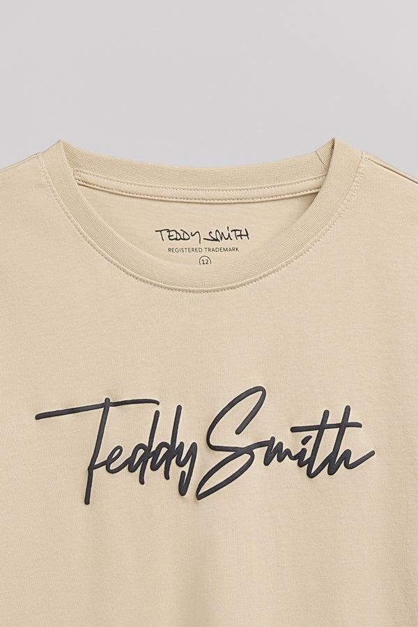 Teddy Smith T-shirt T-EVAN MC JR BEIGE CLAIR