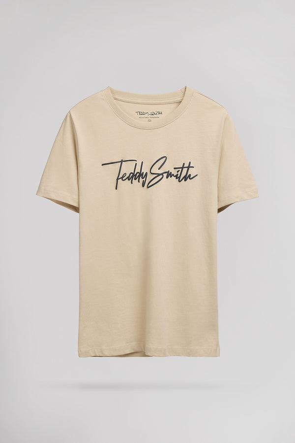 teddy smith T-shirt T-EVAN MC JR BEIGE CLAIR