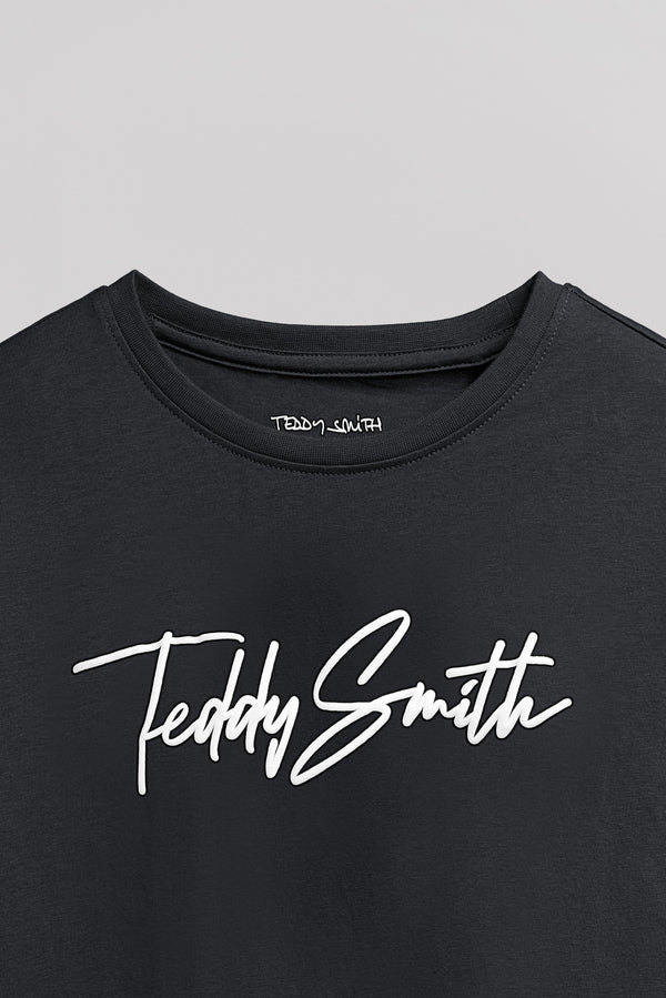 Teddy Smith T-shirt T-EVAN MC JR CHARBON