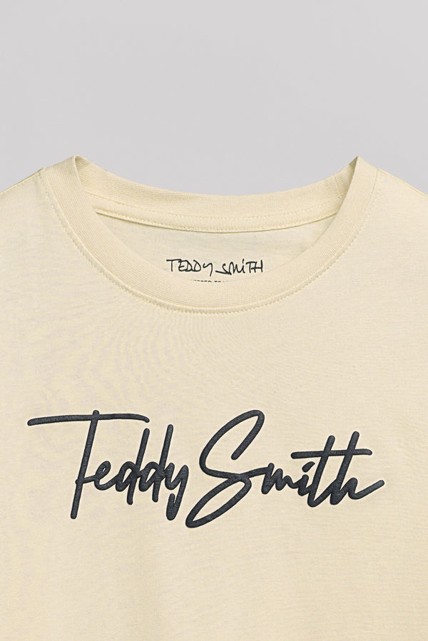 Teddy Smith T-shirt T-EVAN MC JR PASTEL YELLOW