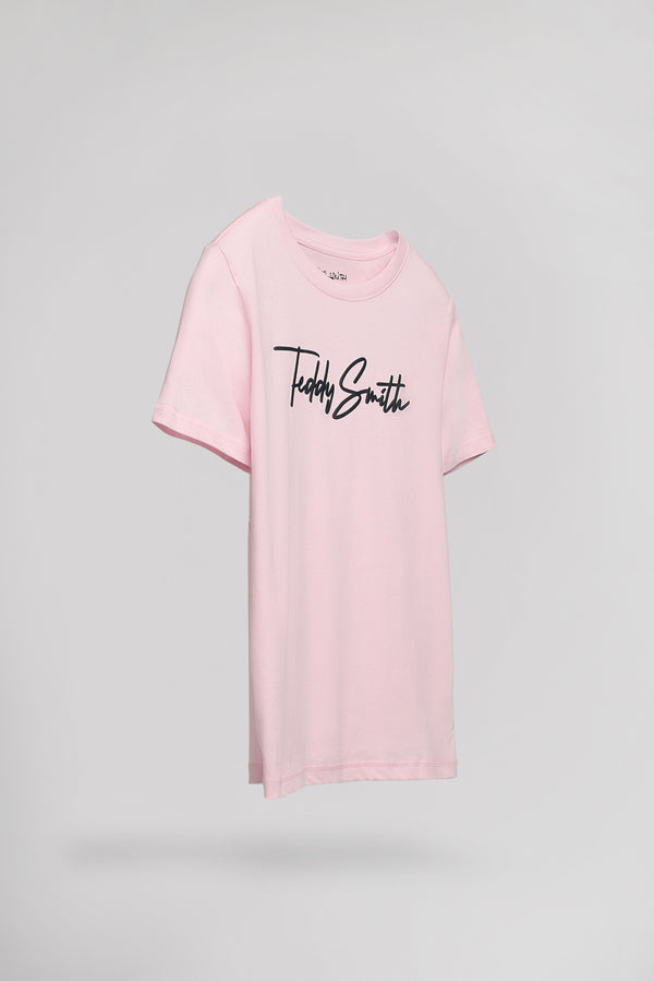 Teddy Smith T-shirt T-EVAN MC JR PINK SHIRT