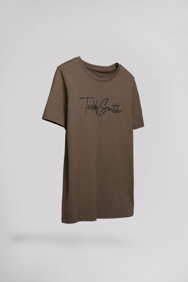 Teddy Smith T-shirt T-EVAN MC JR TURBULENCE KAKI