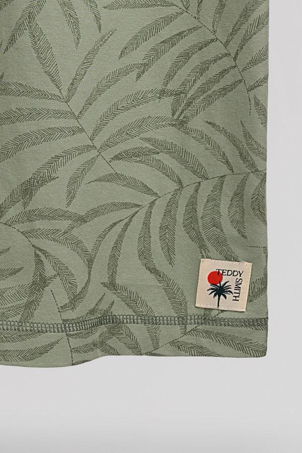 Teddy Smith T-shirt T-FEUILLAGE MC ICEBERG GREEN