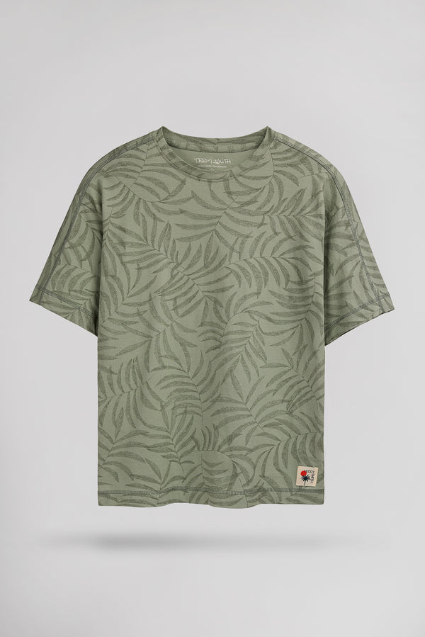 teddy smith T-shirt T-FEUILLAGE MC ICEBERG GREEN