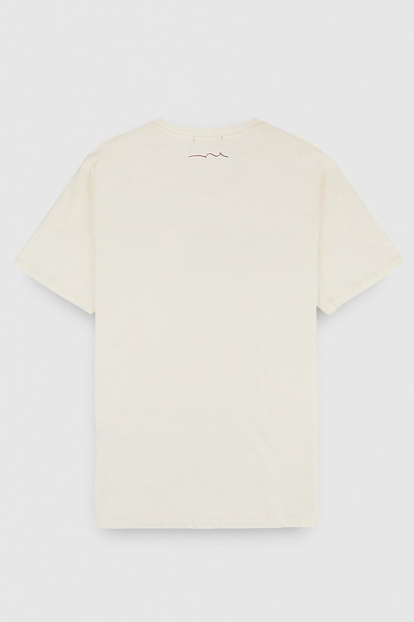 Teddy Smith T-shirt T-FLAG MC MIDDLE WHITE