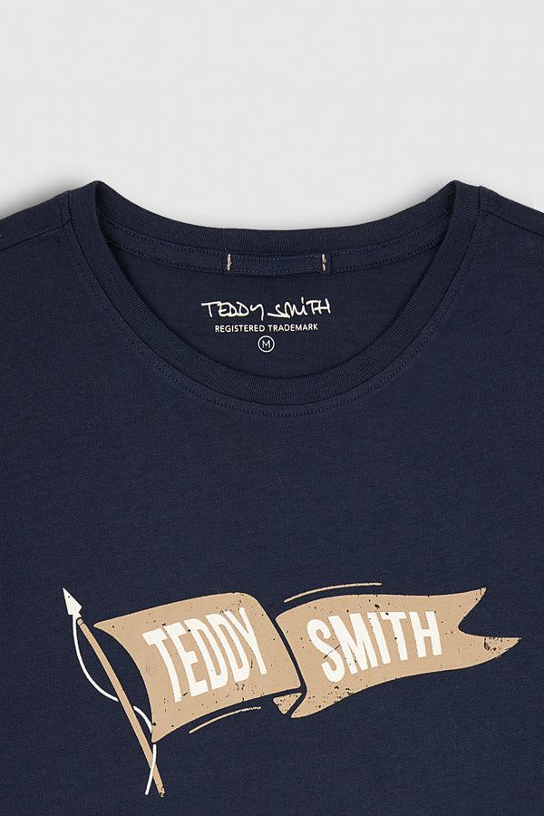 Teddy Smith T-shirt T-FLAG MC TOTAL NAVY