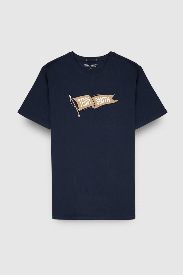 teddy smith T-shirt T-FLAG MC TOTAL NAVY