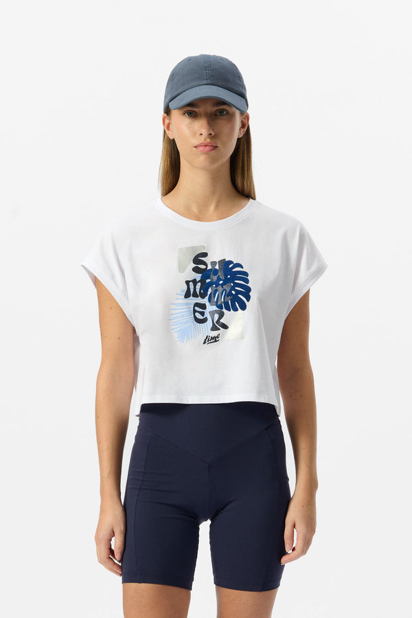 teddy smith T-shirt T-JESS MC BLANC