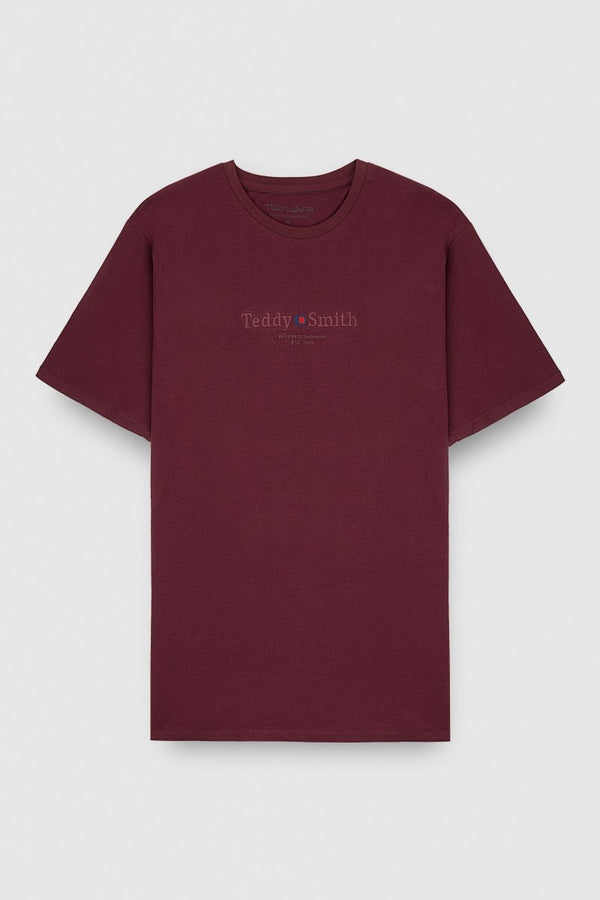 teddy smith T-shirt T-JIM MC DARK WINE