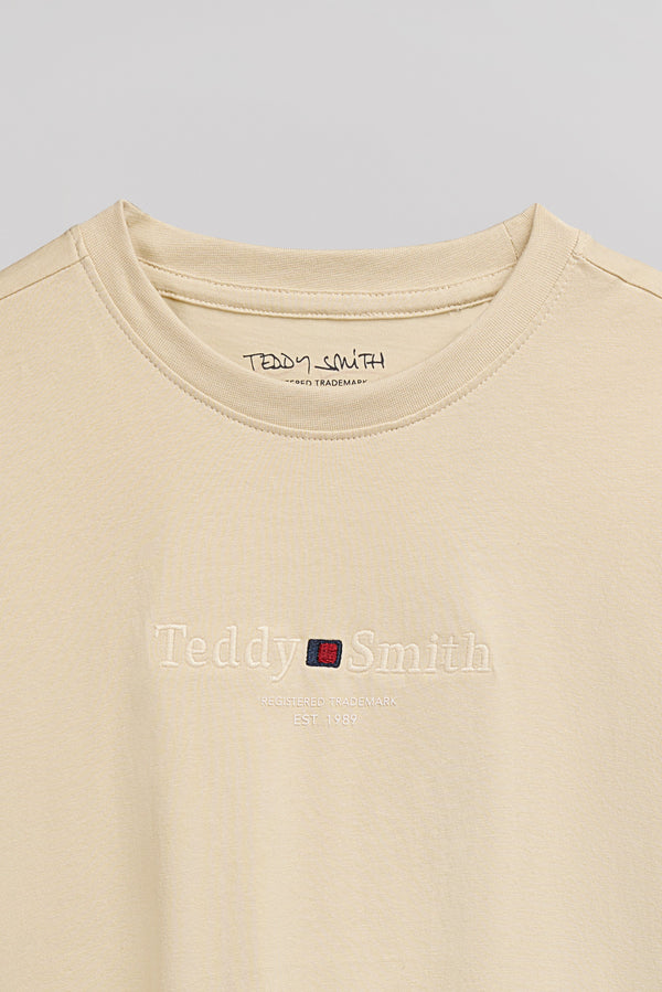 Teddy Smith T-shirt T-JIM MC JR BEIGE CLAIR