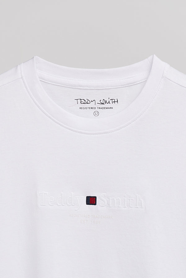 Teddy Smith T-shirt T-JIM MC JR BLANC
