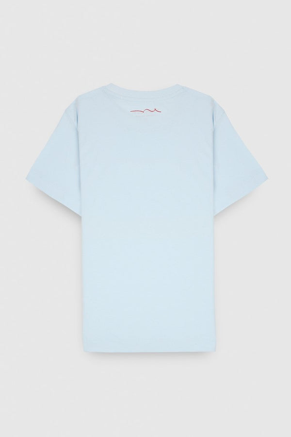 Teddy Smith T-shirt T-JIM MC JR BLEU CLAIR