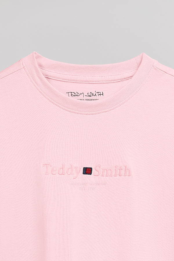 Teddy Smith T-shirt T-JIM MC JR PINK SHIRT