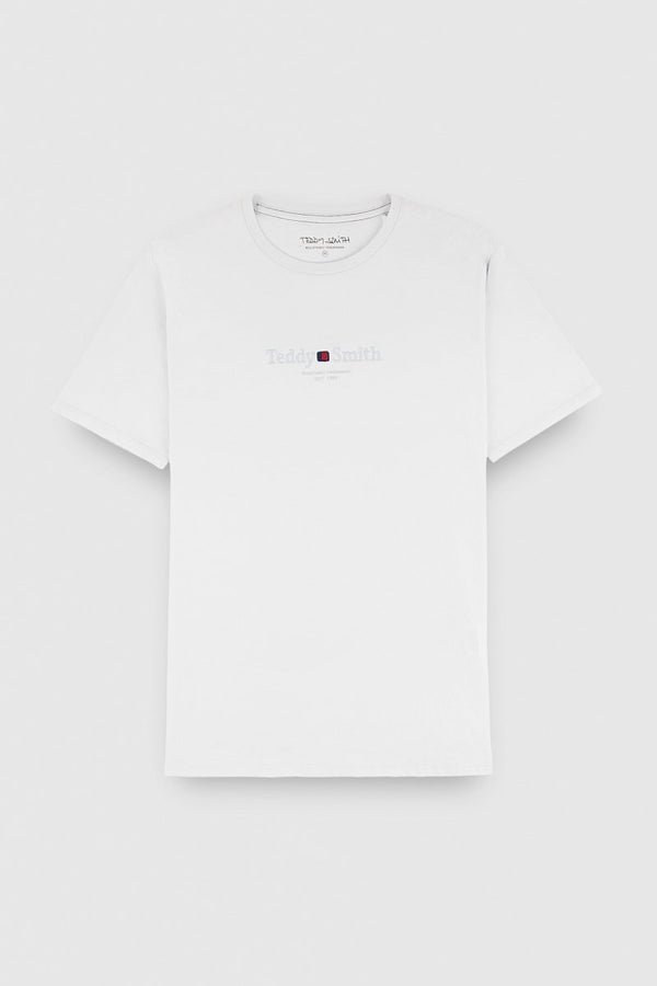 teddy smith T-shirt T-JIM MC MIDDLE WHITE
