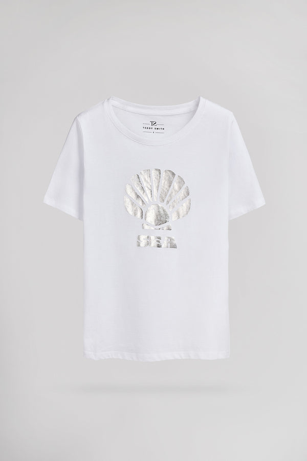 teddy smith T-shirt T-JOY MC BLANC