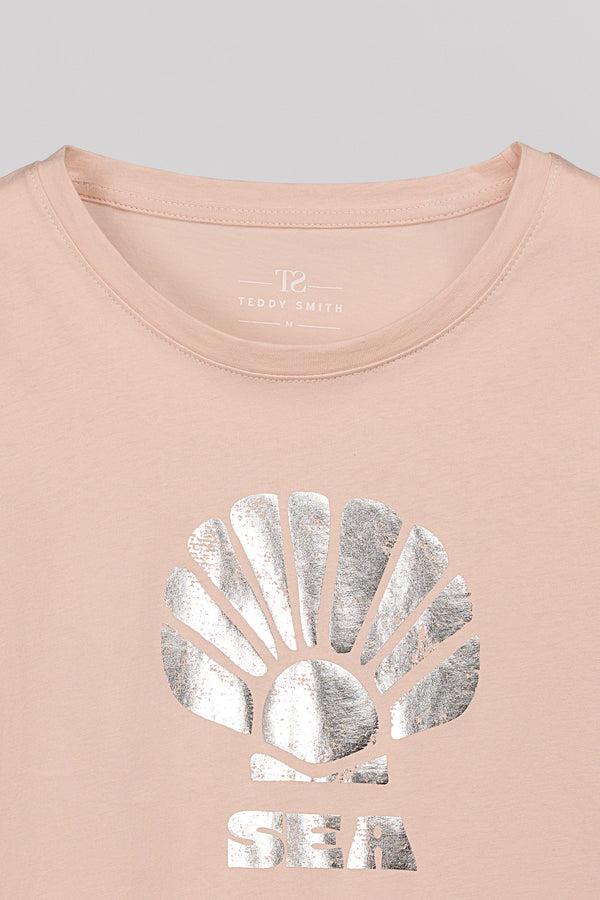 Teddy Smith T-shirt T-JOY MC ROSE PALE