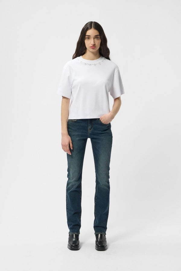 Teddy Smith T-shirt T-LEXIE MC BLANC