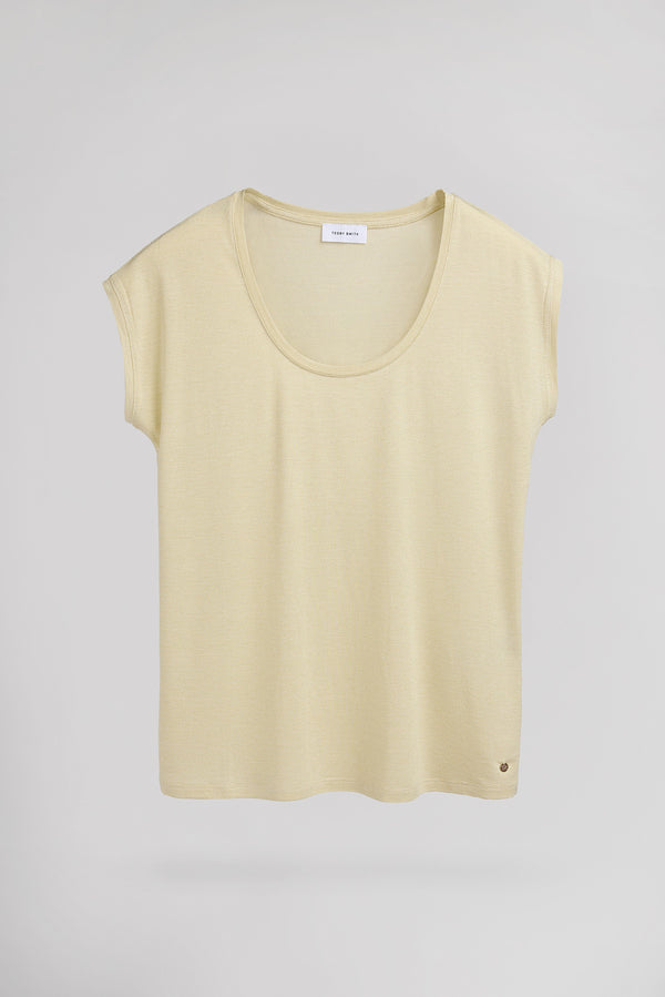 Teddy Smith T-shirt T-LUREXIE MC MIDDLE WHITE