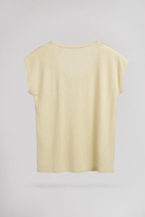 Teddy Smith T-shirt T-LUREXIE MC MIDDLE WHITE