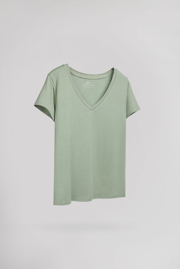 Teddy Smith T-shirt T-MIA MC ICEBERG GREEN