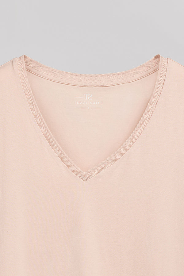 Teddy Smith T-shirt T-MIA MC ROSE PALE