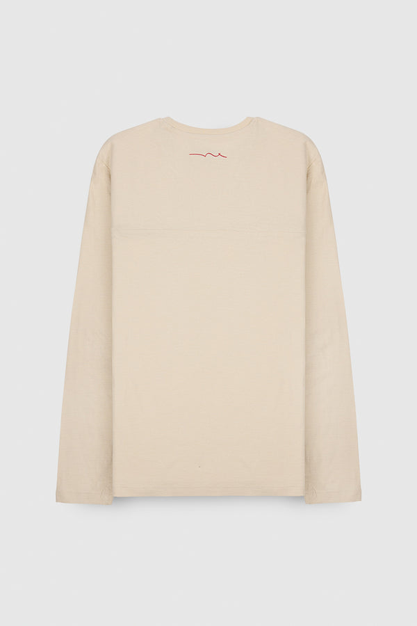 Teddy Smith T-shirt T-MILLER ML CREAM