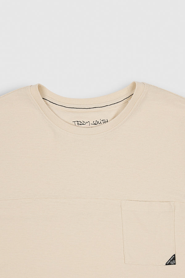 Teddy Smith T-shirt T-MILLER ML CREAM