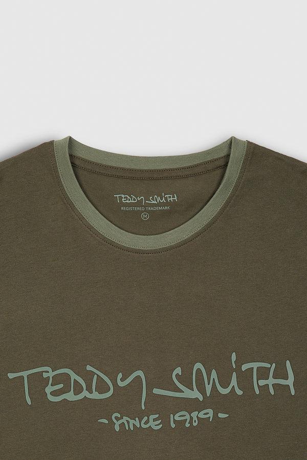 Teddy Smith T-shirt T-ORIGINAL MC RAVEN KAKI