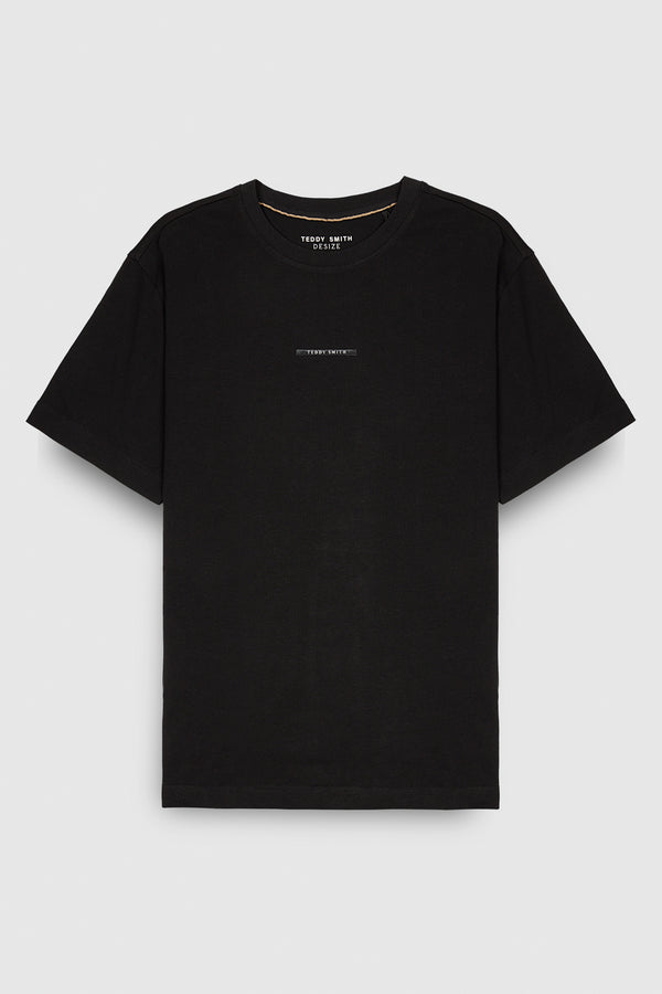 teddy smith T-shirt T-OSGAR MC CHARBON